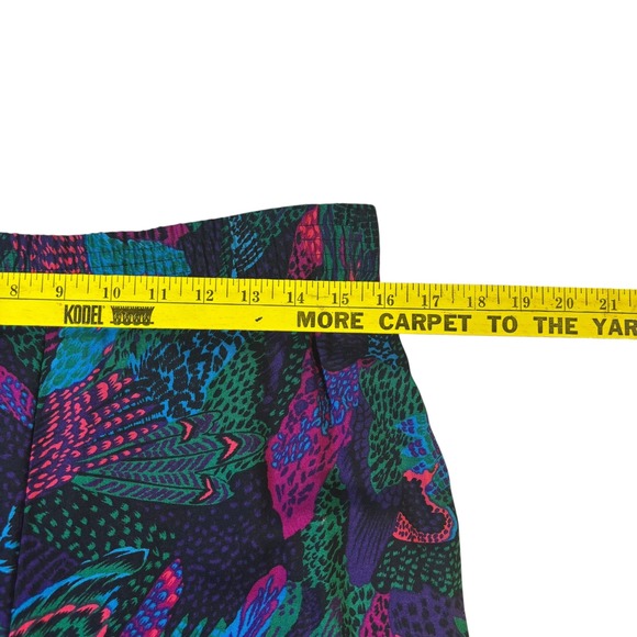 Vintage Quilted Jacket Skirt Set‎ Abstract Print 80s 90s Colorful Retro - Picture 13 of 16